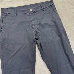 Birddogs Pants Men's 34x34 (34x32) Black Stretch Khakis Chino Slim Fit Casual